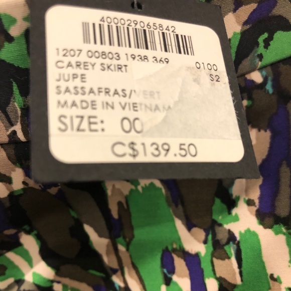 Club Monaco Carey Pencil Skirt Multicolored 00 - Picture 6 of 8